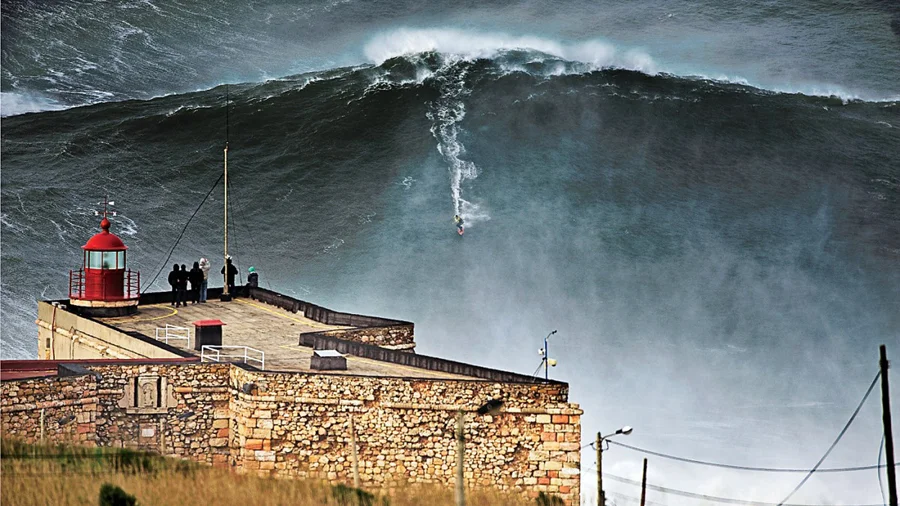 Nazaré • Home of some of the world's largest surfing waves