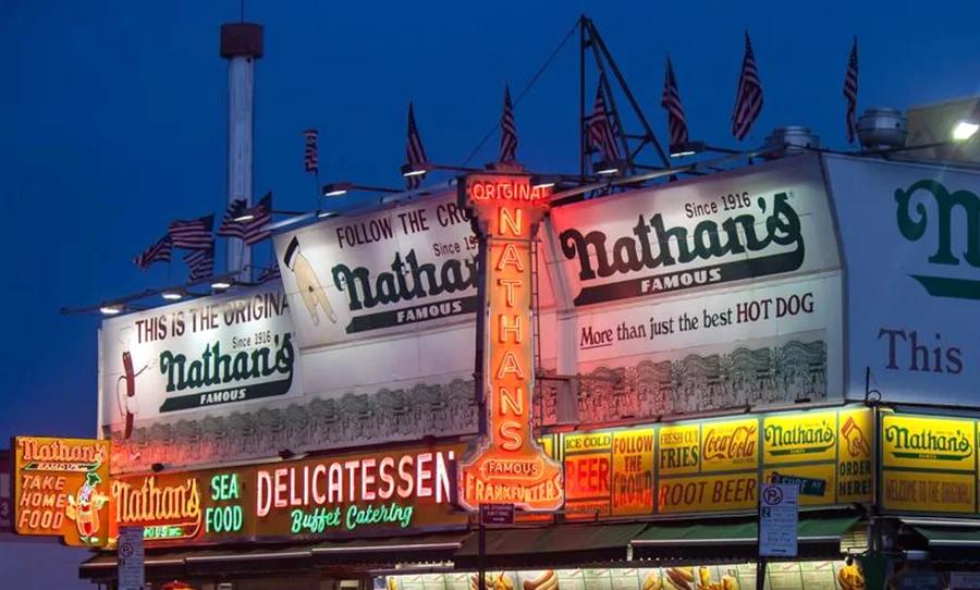 Brooklyn • Coney Island's famous Nathan hot dogs. 