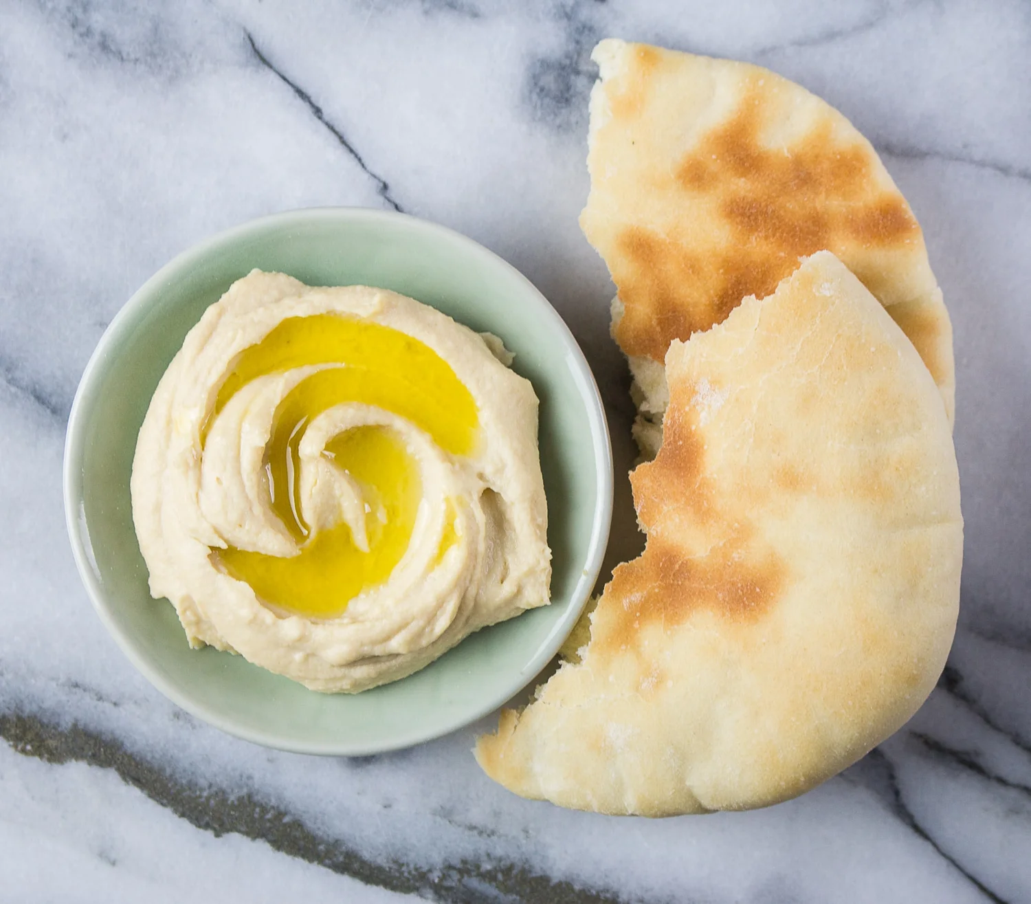 Pita Bread with Hummus — knead. bake. cook.