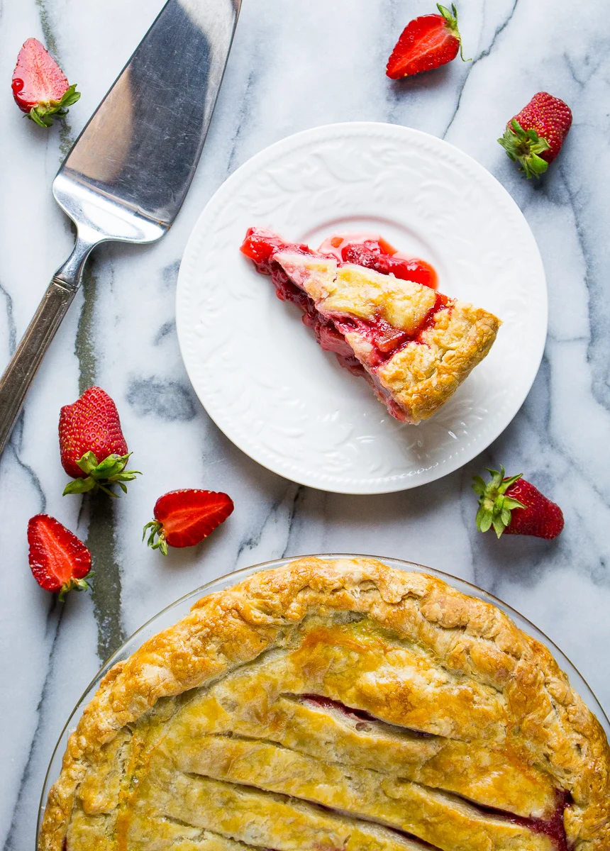 Strawberry Rhubarb Pie — knead. bake. cook.