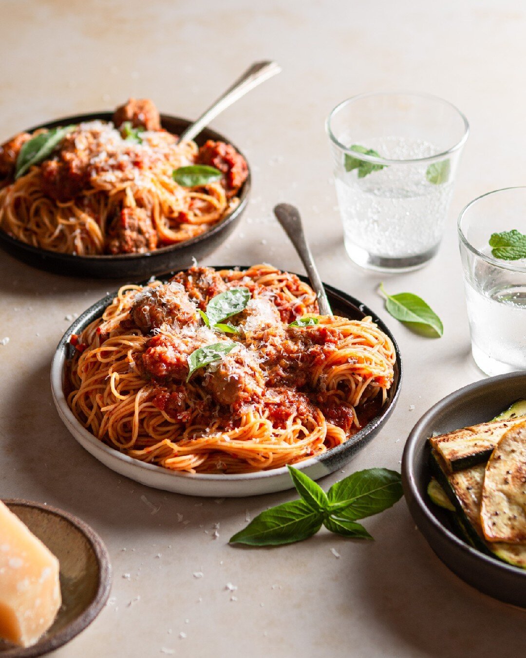 Looking forward to making my annual homemade roasted tomato sauce! I'm definitely on Team Angel Hair Pasta too. 

Recipe on kneadbakecook.com.