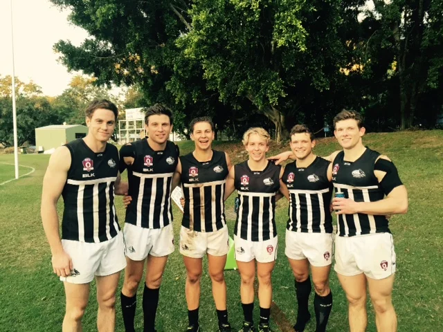 Band of Brothers Left to Right: Sean McEvoy, Tim McEvoy, Brodie Easton, Riley Easton, Luke Mitchell, Drew Mitchell