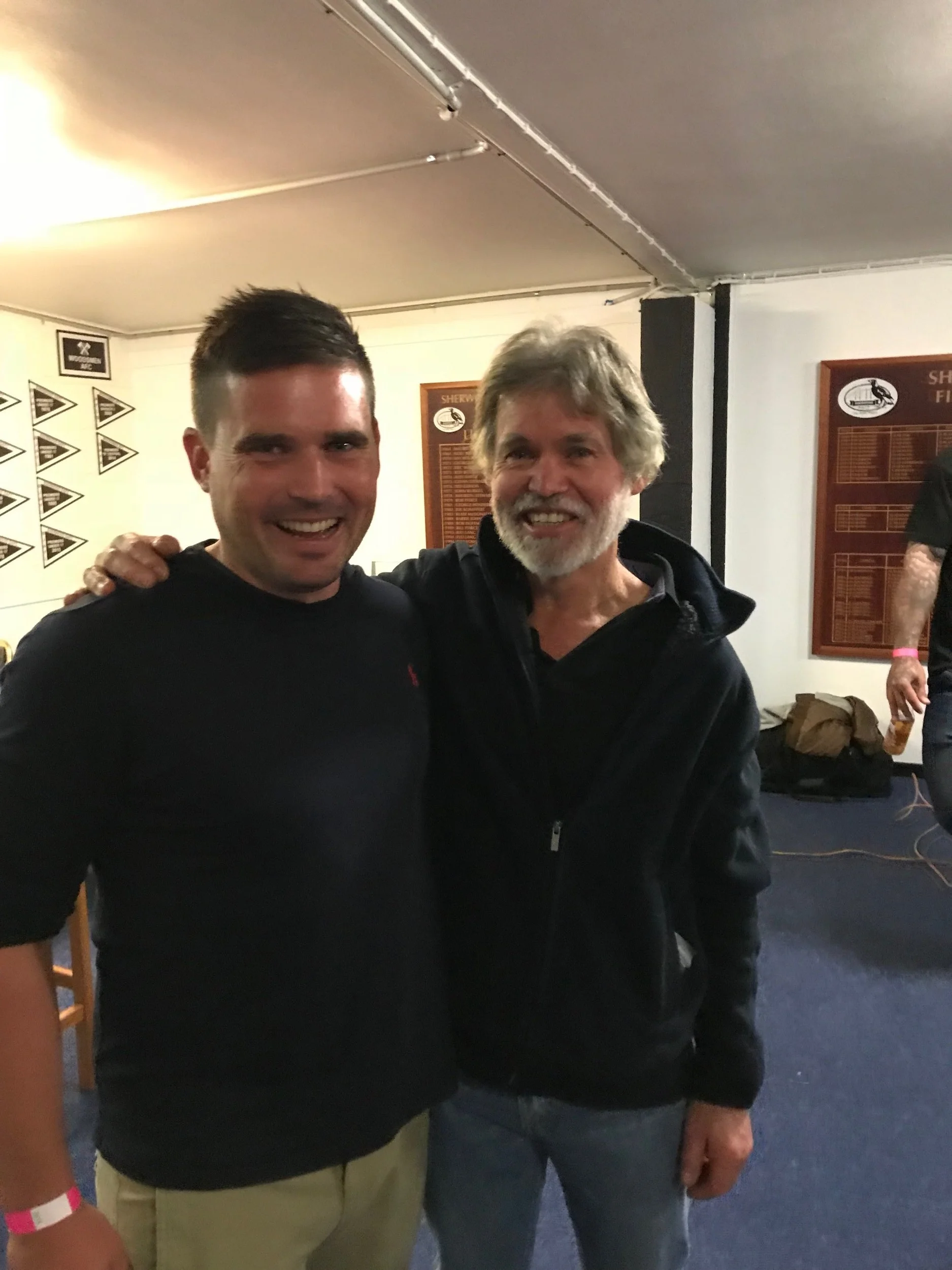 Chris & John Judson - both Magpie Premiership players multiple times.