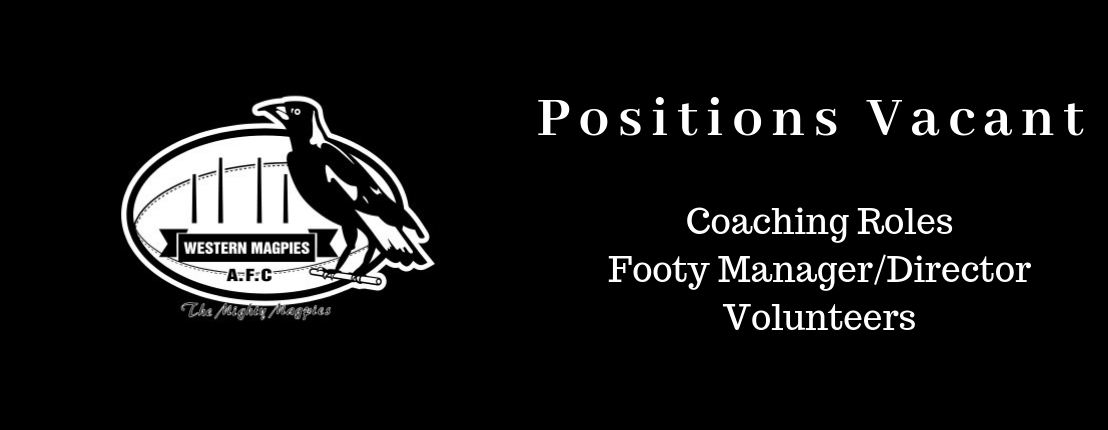 Coaching &amp; Footy Department Vacancies