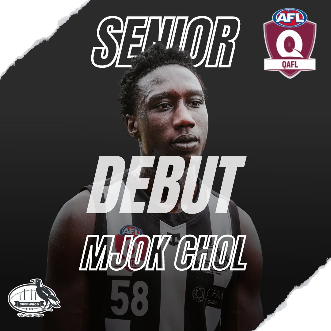 QUIET ACHIEVER EARNS SENIOR QAFL CALL UP 🏁

The Magpies are thrilled to confirm the QAFL Debut of exciting 19 year old talent Mjok Chol.

A quiet achiever, Chol has a strong dose of competitiveness to add to his incredible blend of athleticism and s