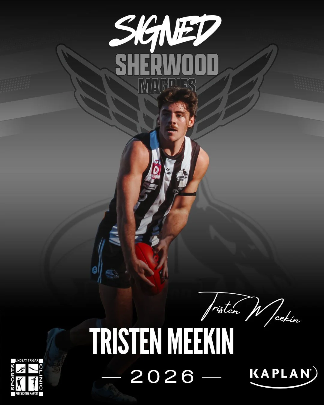 MEEKIN SIGNED ON FOR 2026 📝✅

Another one from the 20 and under brigade with plenty of senior experience, Tristen Meekin has signed to be a full-time Magpie in 2026.

He burst onto the scene at the Magpies in 2021/22 and was headed for a Senior debu
