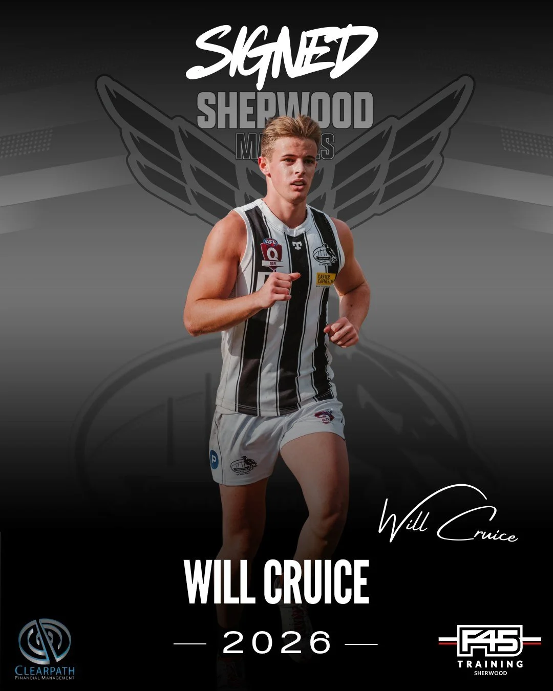 CRUICE A CRUCIAL ADDITION TO 2026 📝✅

The eldest of the Cruice dynasty, Will Cruice is set for a massive 2026.

Sadly, 2025 was a virtual wipe out due to injury - but critically he was committed to his rehab all year, spending countless sessions in 