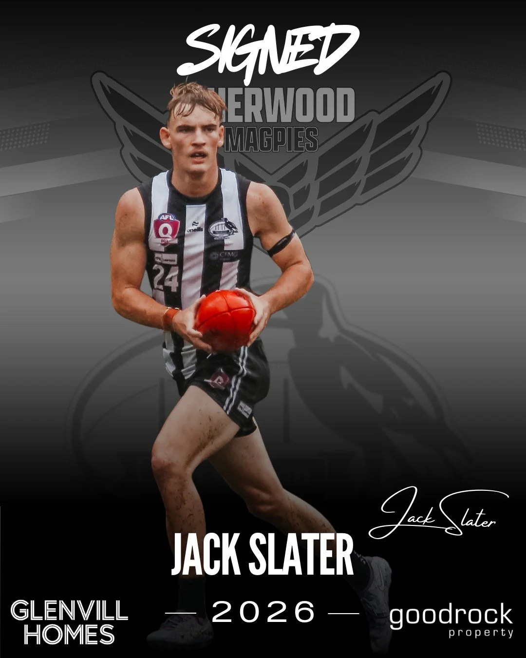 BIG SLATS BACK FOR 2026 📝✅
One of the brightest young talents at the Magpies is back for a big 2026 💪
Jack Slater burst onto the scene at the Magpies in his very first year of footy, when he made the QLD side just 8 games into his footy career!