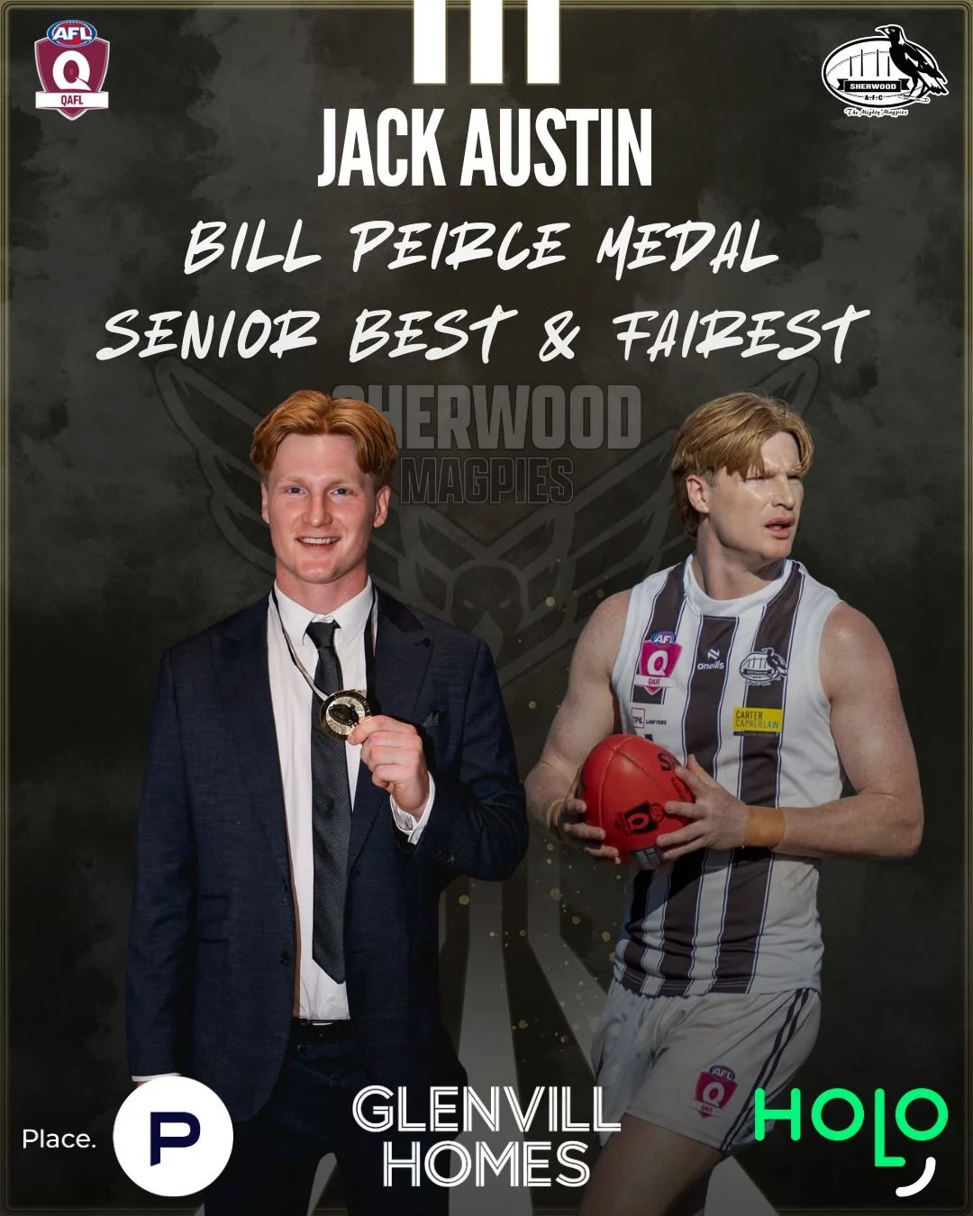 QAFL SENIOR AWARDS - 2026 🏅

For the first time since 2022, when there was a tie for the Bill Peirce Medal - we had another thrilling vote count that came down to the final round.

5 time winner Will Fletcher, gunning for a remarkable 6th consecutiv