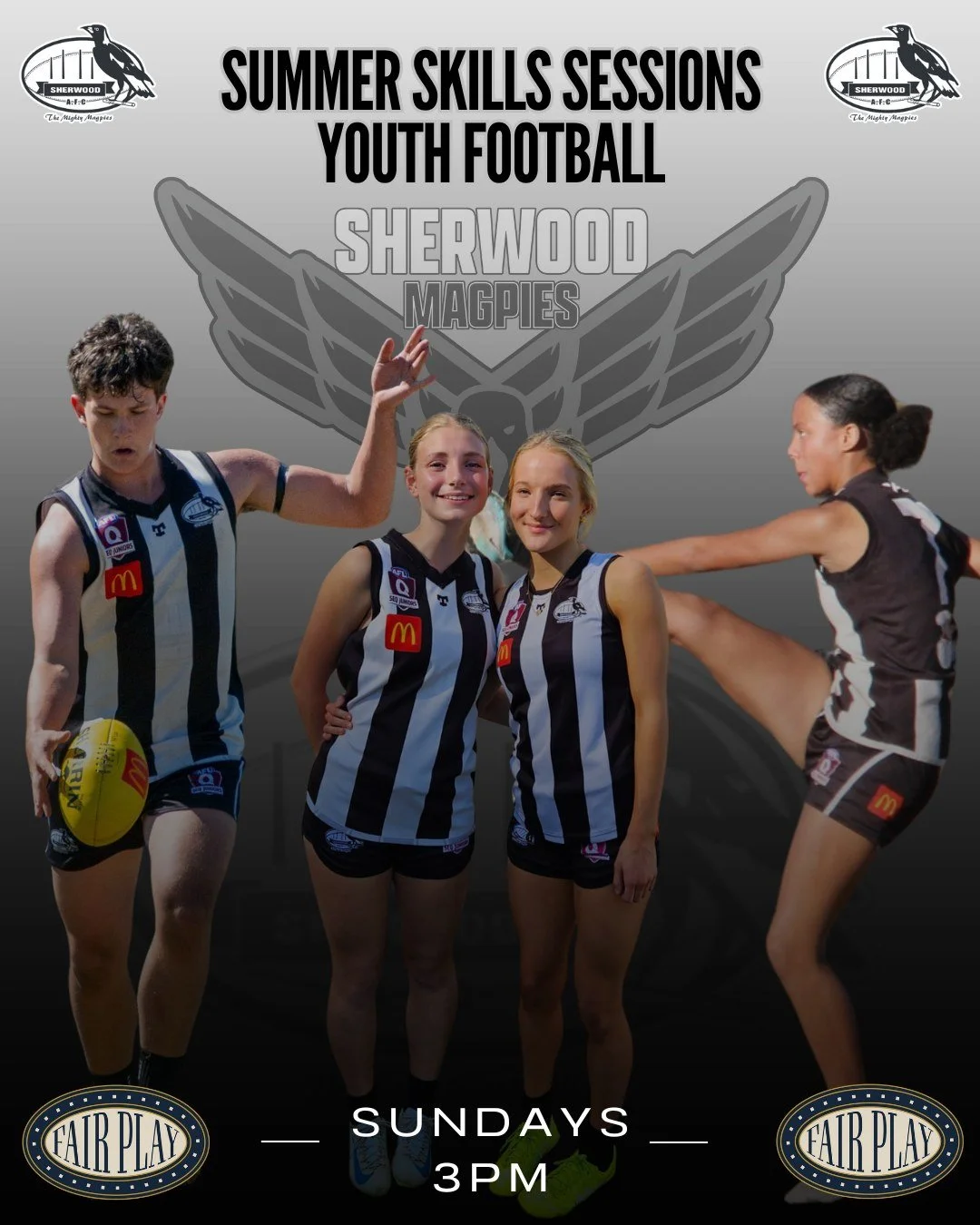 SUMMER SKILLS SESSIONS - YOUTH FOOTBALL ✅

Youth Summer Skills Sessions are back 👌

Commencing on this Sunday 16 November and continuing for 4 weeks with the final session on Sunday 7 December.

Youth players male &amp; female come down for some rel