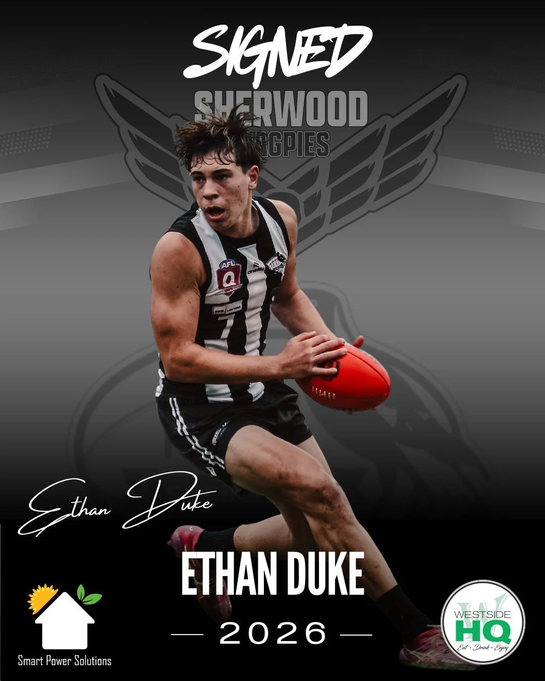DUKE SIGNS ON FOR 2026 📝✅

It's young talent time at the Magpies as Jindalee Jags junior Ethan Duke signs on for 2026.

Dukey took his game to a new level in 2025, after a single Colts game in 2024, he graduated from u15s straight through to the Col