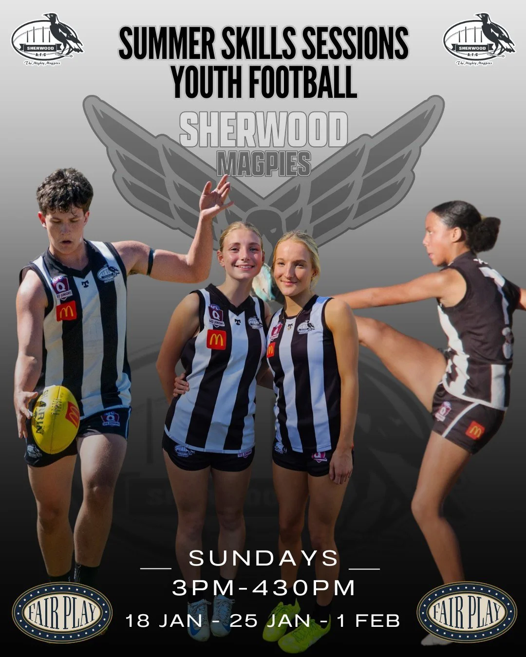 SUMMER SKILLS SESSIONS - YOUTH FOOTBALL ✅

Youth Summer Skills Sessions are back in 2026👌

Commencing on next Sunday 18 Jan and continuing for 3 weeks with the final session on Sunday 1 Feb

Youth players male &amp; female come down for some relaxed