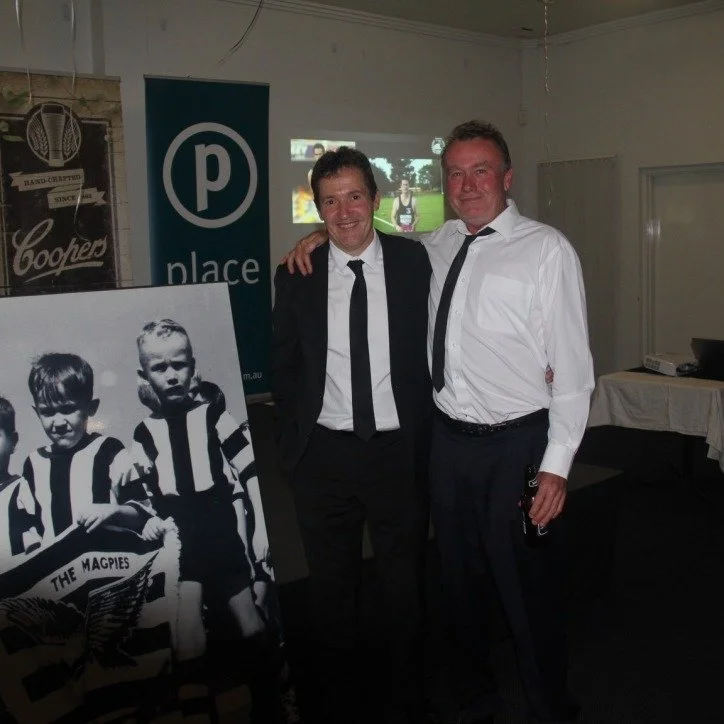 Did someone say 2016 trend?

Bill Peirce celebrating 60 years of the Sherwood Magpies

The 2006 Premiership Reunion

The QAFL lads visiting our dear departed supporter Heathy after he broke his leg!

Place Graceville - still proud partners

Drew Mitc