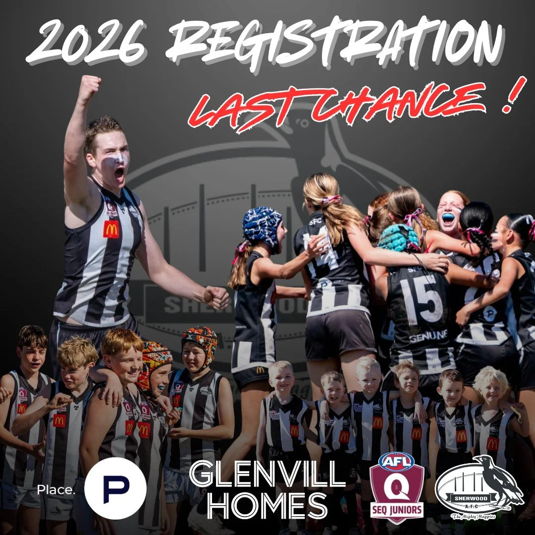 2026 REGISTRATIONS - CLOSING SUNDAY 16 FEB 📅

That's right folks, this is your last chance to register for Season 2026 ✅

We have a waiting list in all youth age groups and we are finalising team numbers in the juniors in order to confirm coaching.
