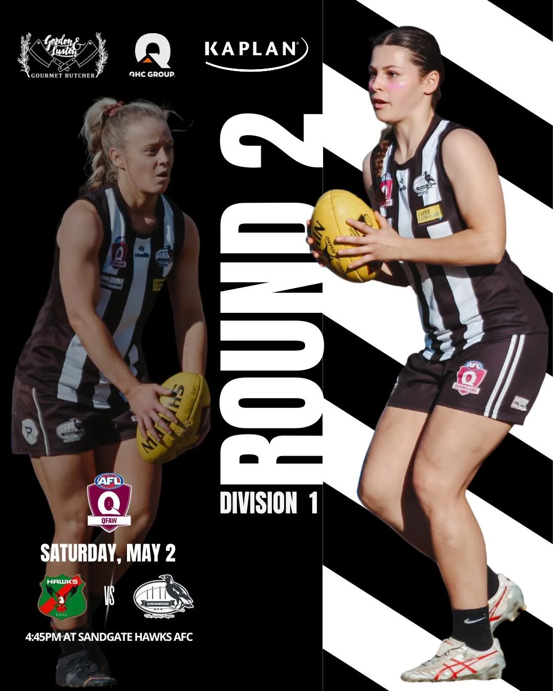 ⭐️ QFAW Division 1 - Round 2 ⭐️

After an early start to the season, we're back in sync and raring to go - so consider this the real Round 2! 

This week our Women's Division 1 side is on the road to Sandgate to take on the Hawks.

Come show your sup