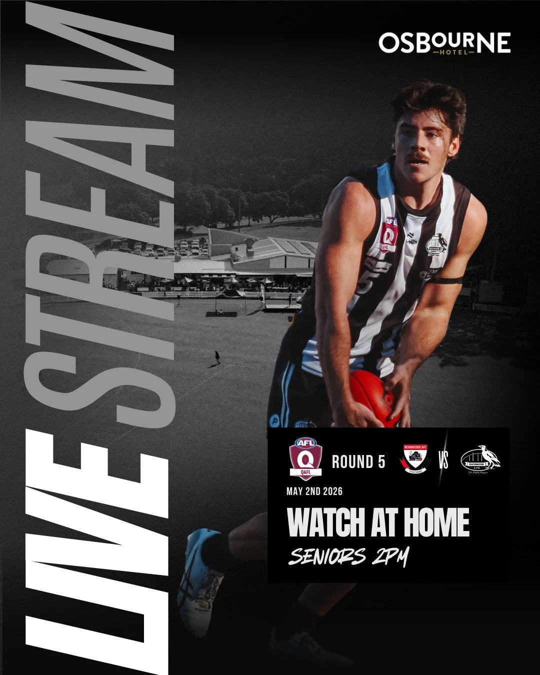 LIVE STREAM - SENIOR GAME 2PM 🎥

Search QAFL Live Stream on youtube ✅

Let's go!

#HotPies ⚫⚪⚫