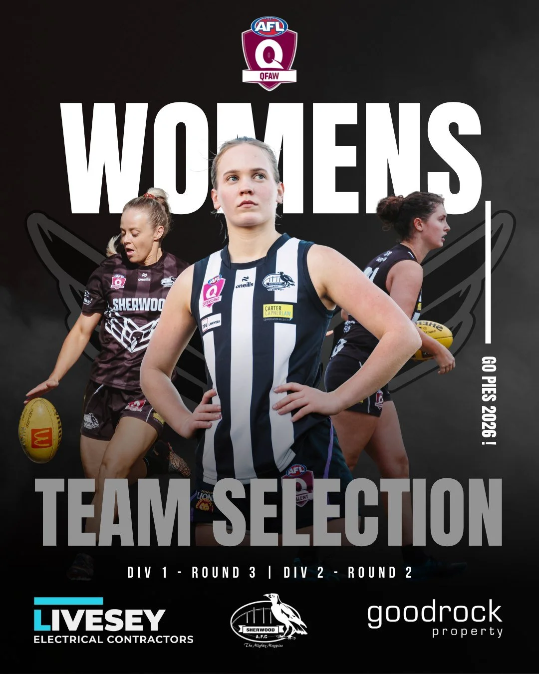 QFAW Selections Are In. Game On. 👊🐦&zwj;⬛

#GoPies #QFAW #SherwoodAFC