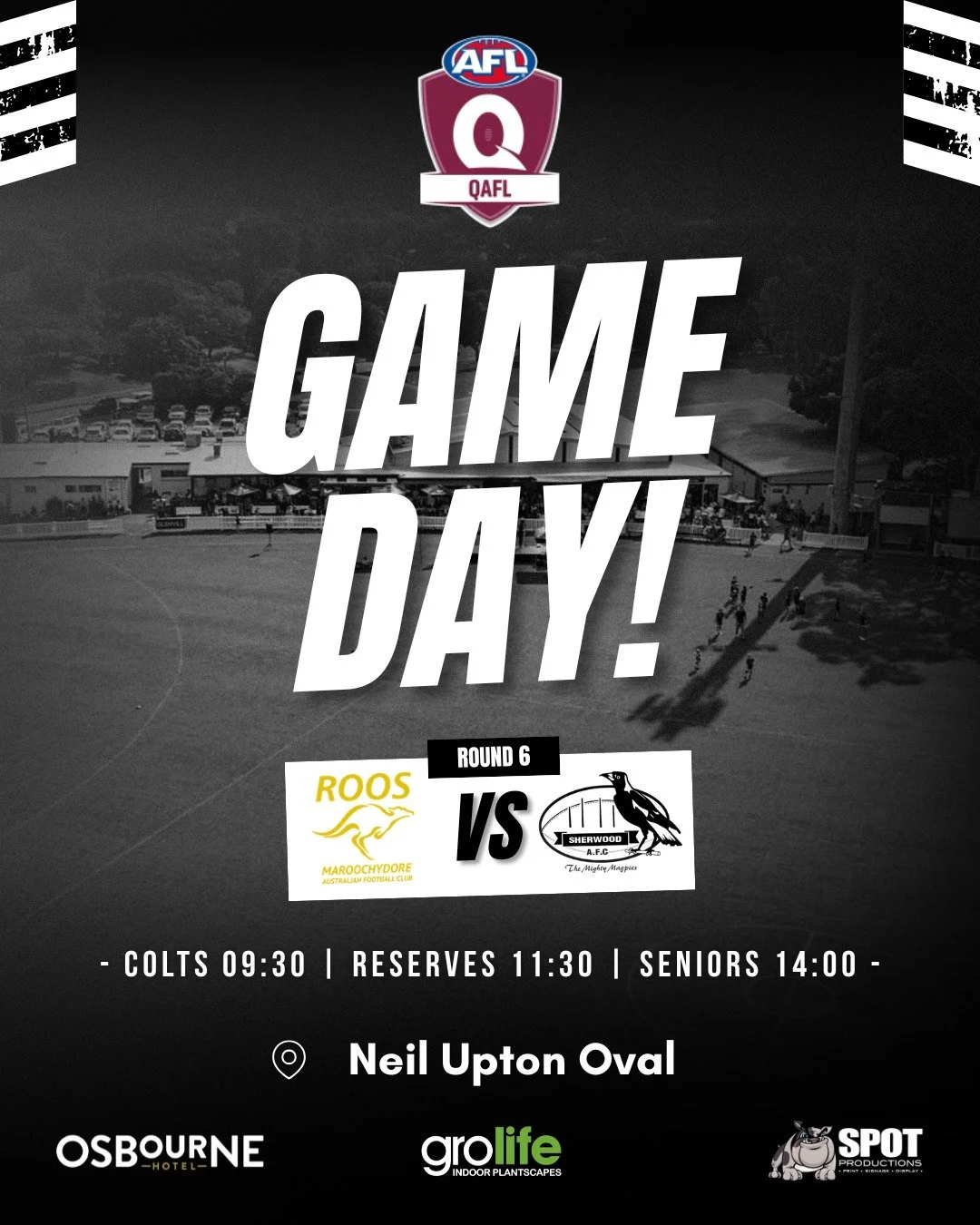 📣 TODAY'S THE DAY - QAFL Round 6 📣