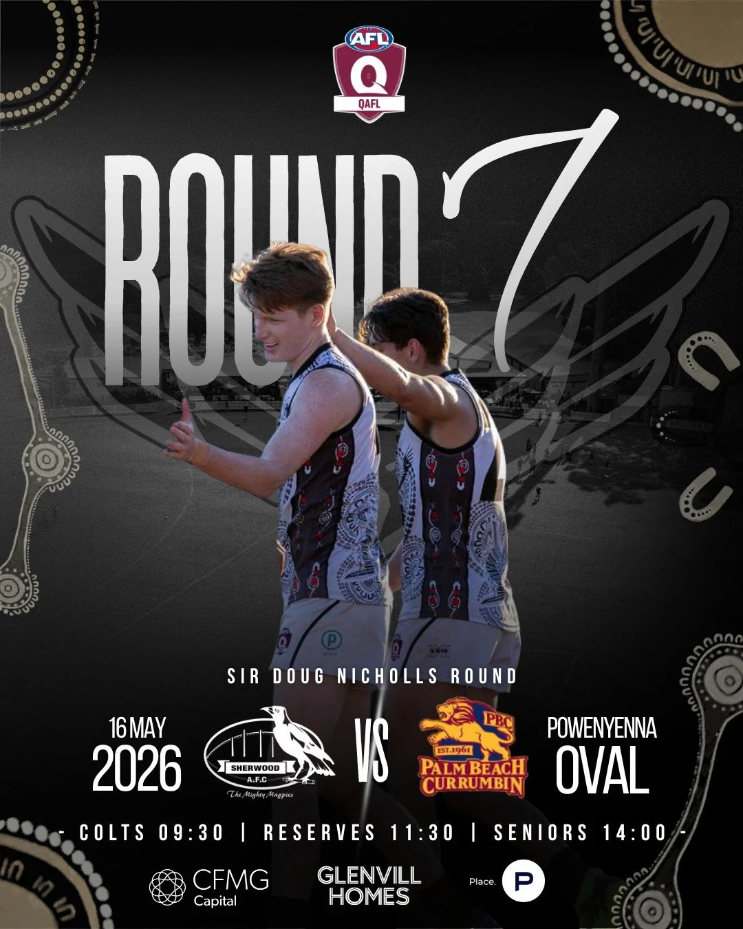 QAFL Round 7 - Sir Doug Nicholls Round ⚫️🟡🔴

Fired up, locked in and ready to go. The Magpies are hosting Palm Beach Currumbin at Powenyenna Oval this Saturday.

Help us make this Sir Doug Nicholls Round one to remember! 

#MightyMagpies #QAFL #She