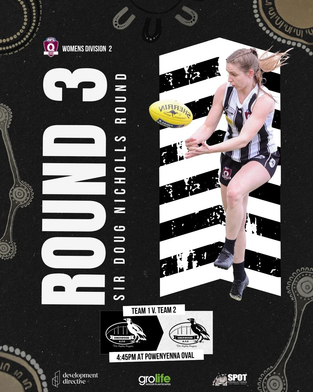 QFAW Div 2 Round 3 | Sir Doug Nicholls Round ⚫️🟡🔴

With our Womens Div 1 side picking up the points via forfeit this week, the spotlight is on our Div 2 teams who are making history at Powenyenna Oval!

For the first time ever, it's Magpies vs Magp
