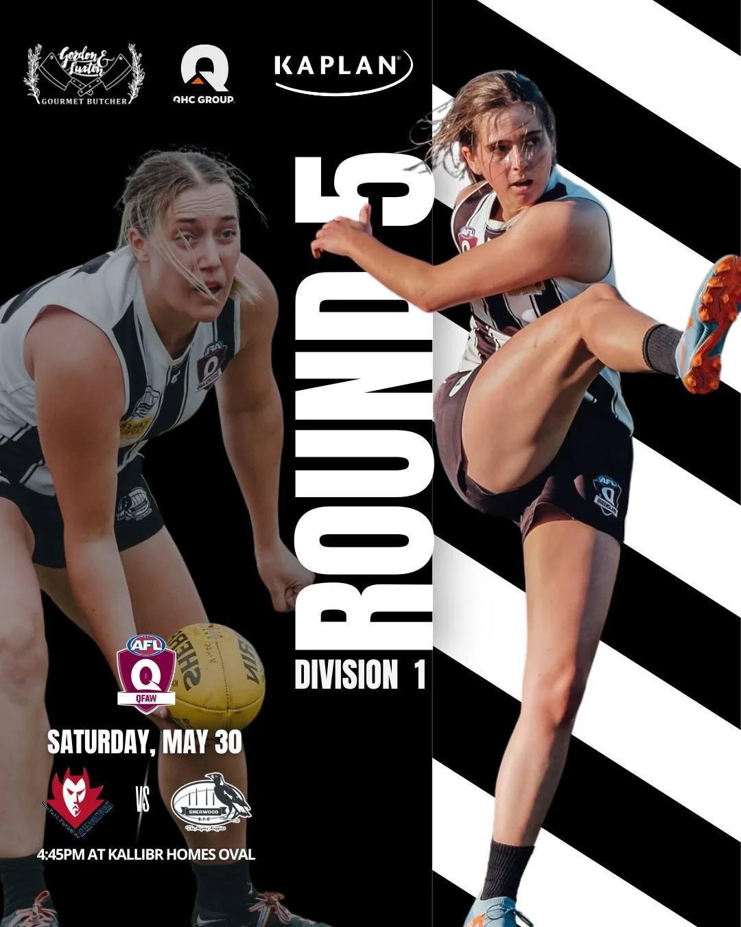 📣 QFAW Div 1 - Round 5 📣

The Magpies are stepping into enemy territory this Saturday. Our Div 1 Women's side are taking on the Surfers Paradise Demons at Kallibr Homes Oval.

📅 Saturday, May 30, at 4:45pm
📍 Kallibr Homes Oval

 #QFAW #SherwoodMa