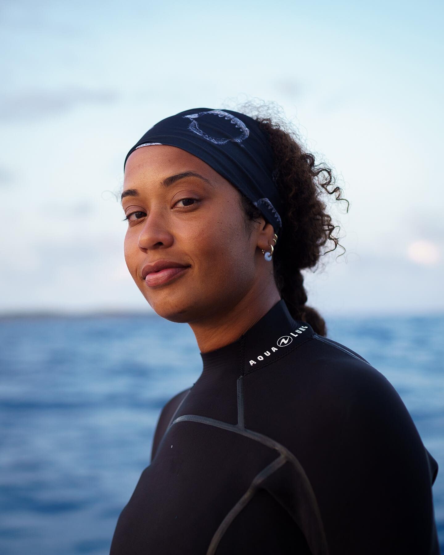 Continuing a series about cool people I meet on jobs, meet @danniwashington, fresh from diving with sharks yet again.