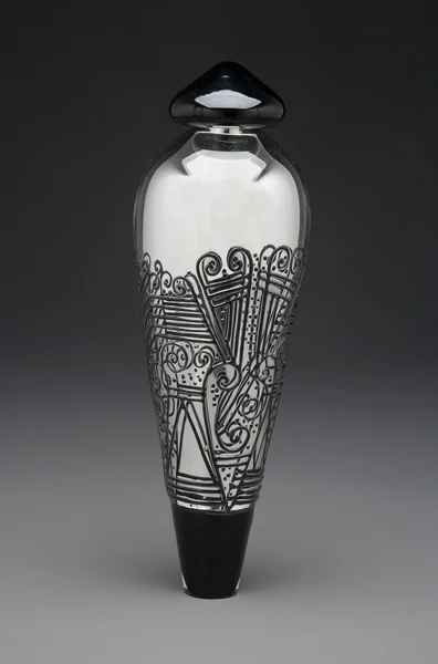 Mirrored Clear and Black Pendulum