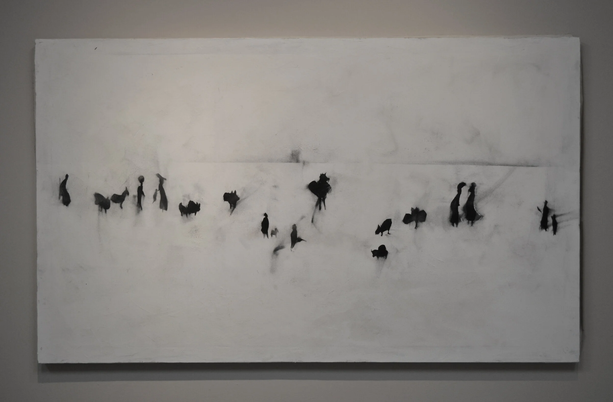 辻村史朗 油絵 四号 「蕨」