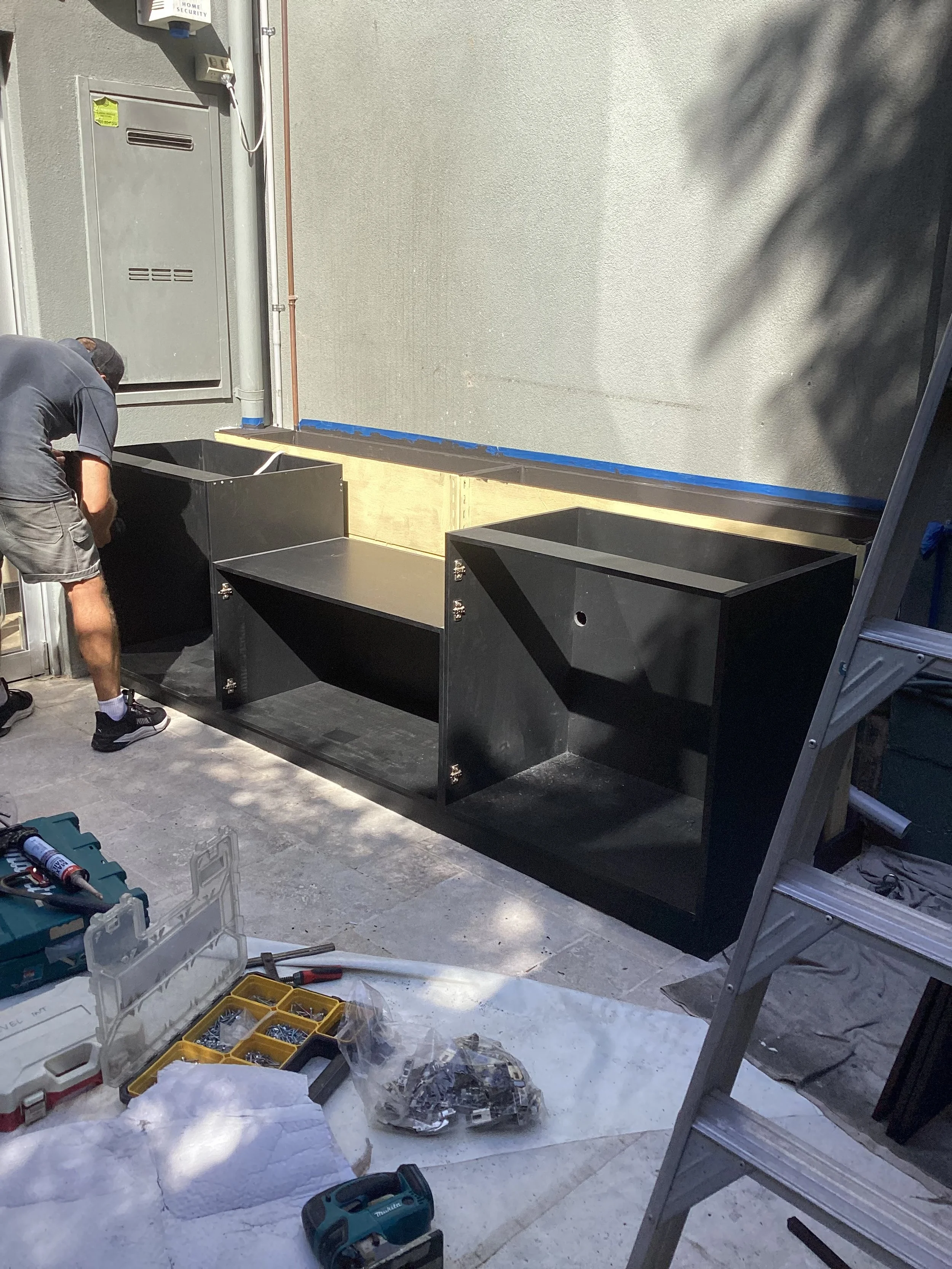 Darlinghurst During Construction Outdoor Kitchen