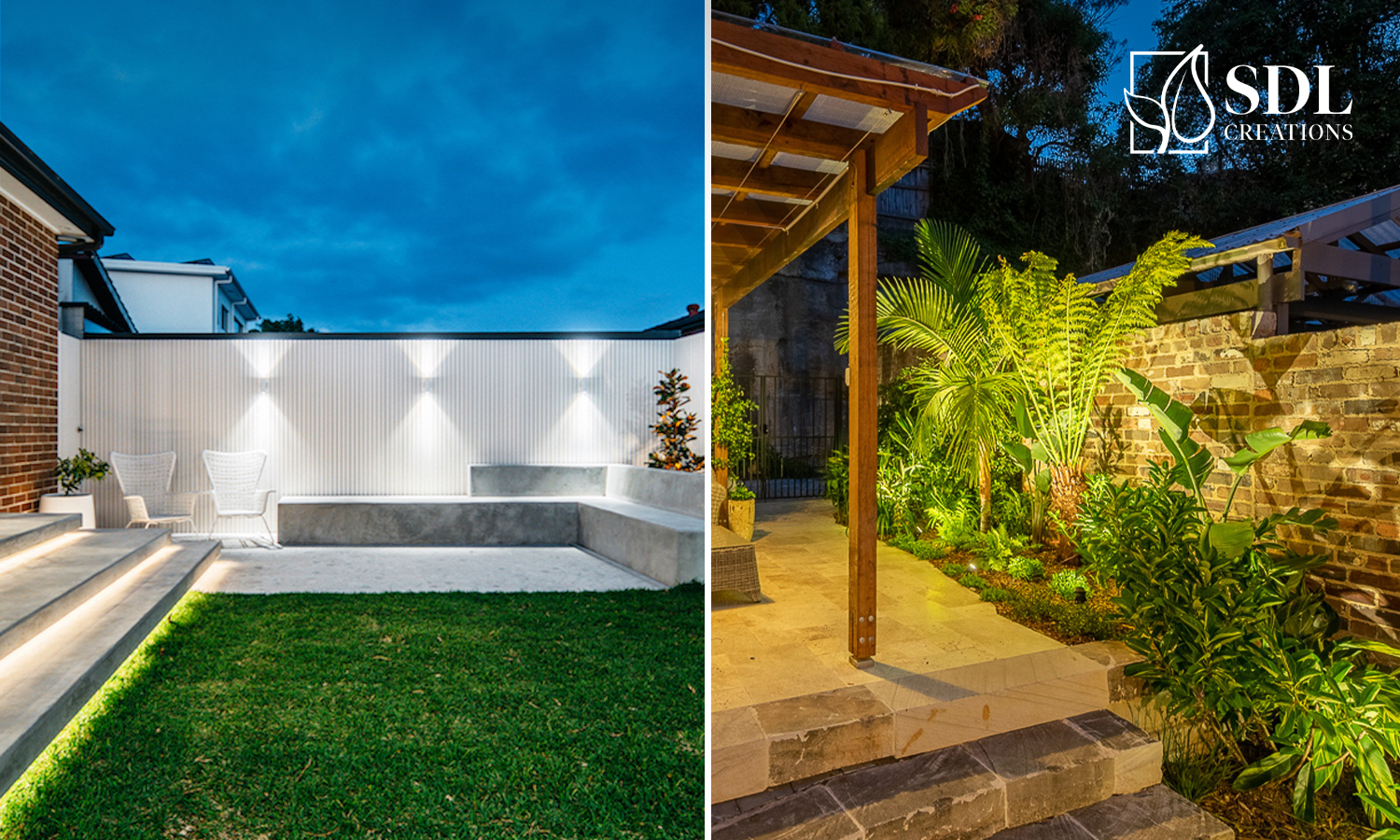 Modern vs classic garden design comparison in Sydney backyard
