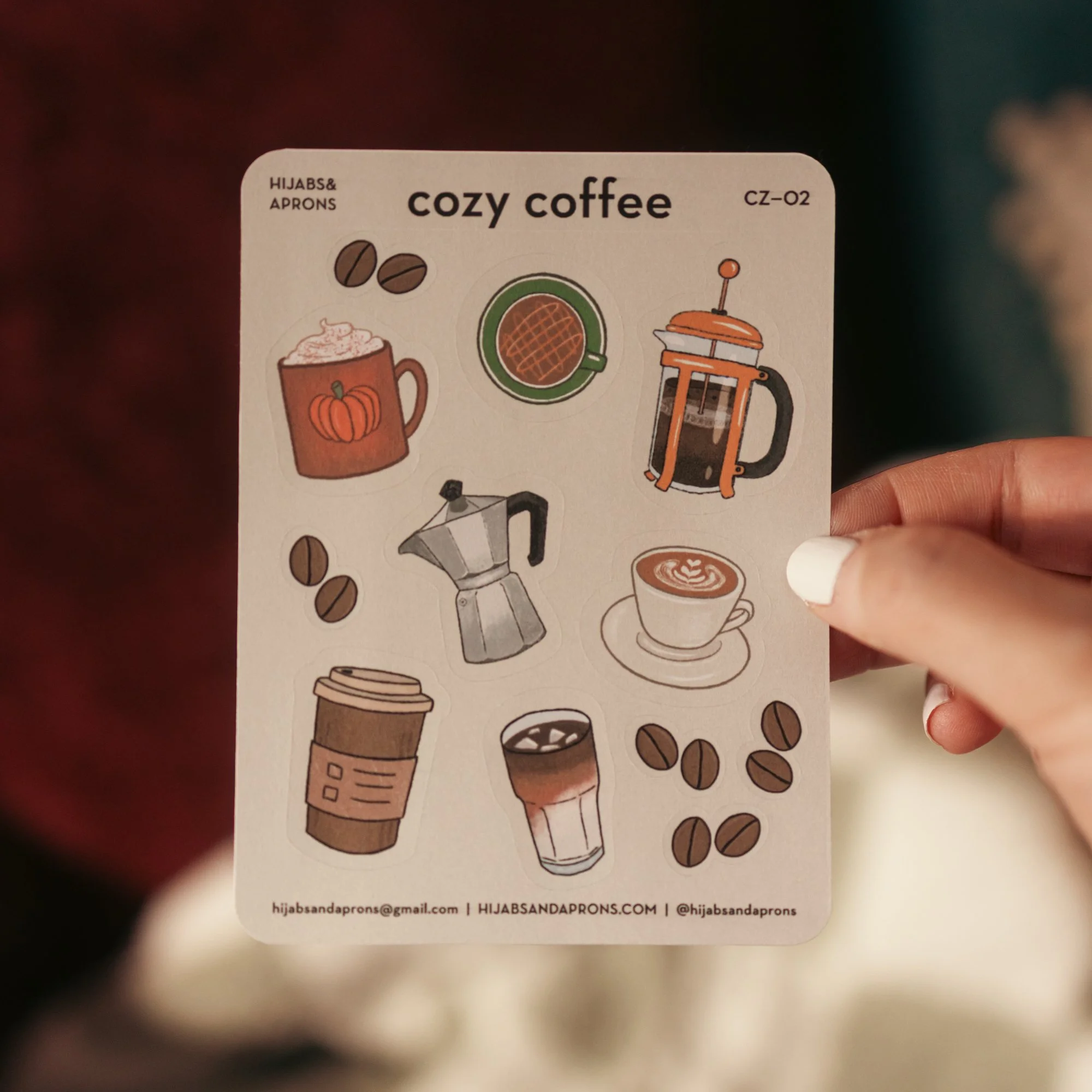 Cozy Coffee Sticker Sheet