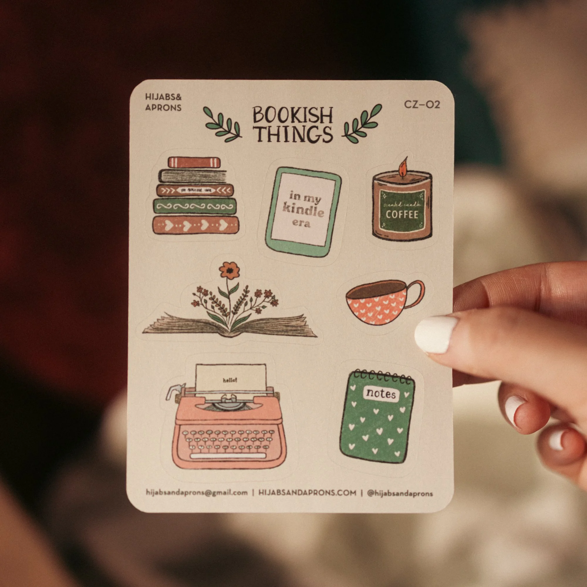 Bookish Things Sticker Sheet