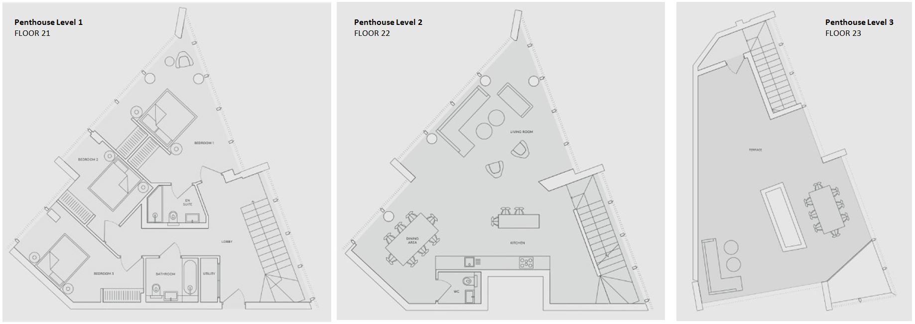 The Penthouse (levels 21-23), No. 2 Upper Riverside