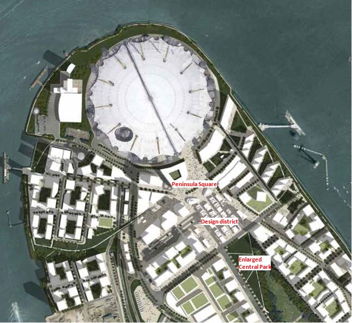 Revised Greenwich Peninsula Masterplan (2015 proposals)
