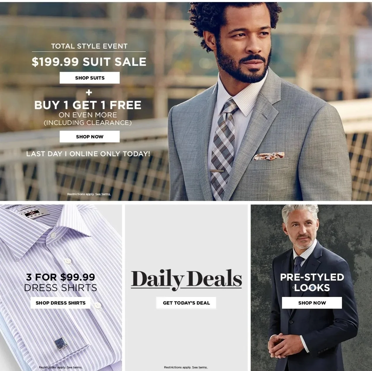 Men's Wearhouse - Responsive Redesign