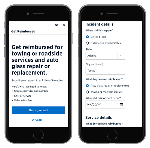 USAA - Glass & Tow Reimbursement Redesign