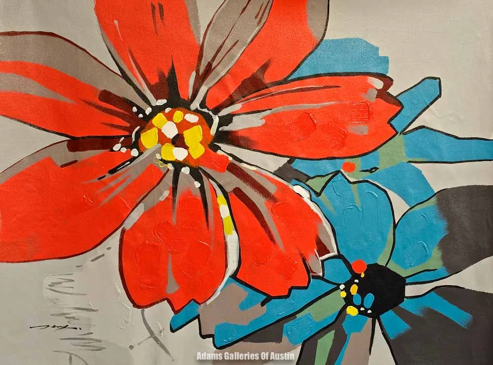 "PopFlowers" (36x48) #1279