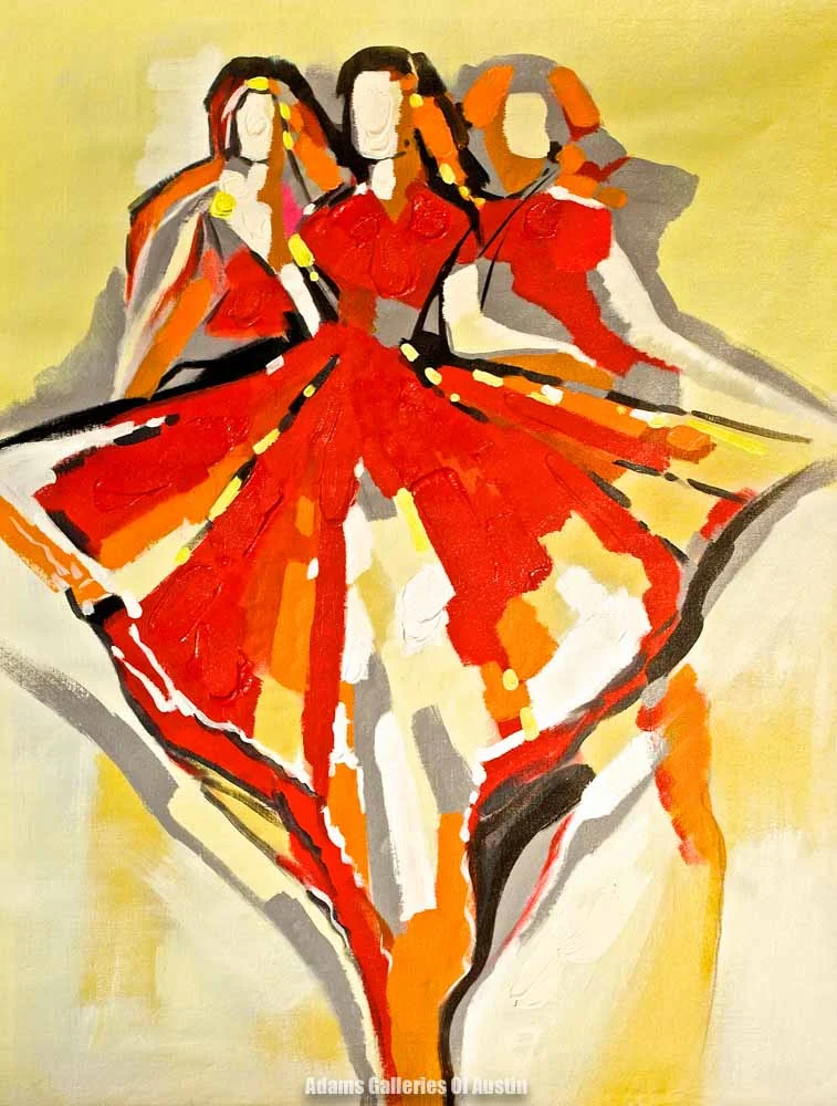 "Dancing Trio" (36x48) #1276