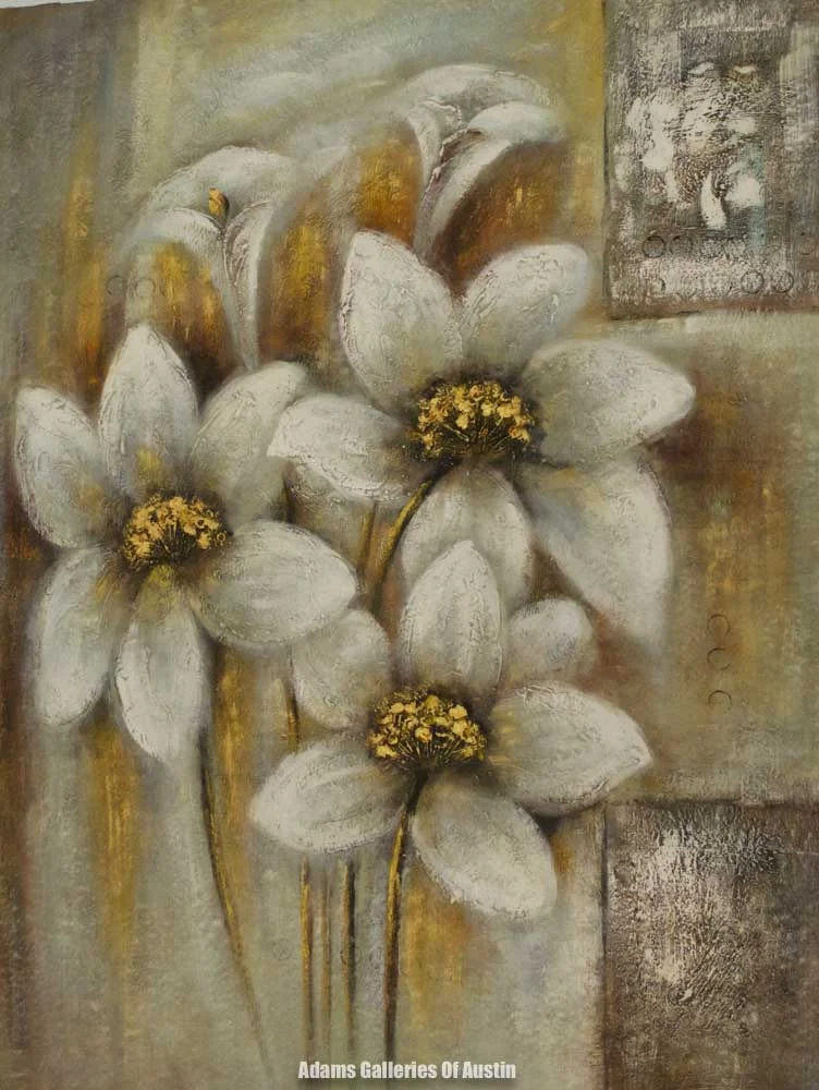 "Flowers and Gold" (36x48) #1378