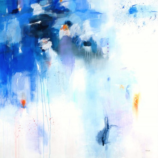 Jill Martin "Blue Music" (40x40)