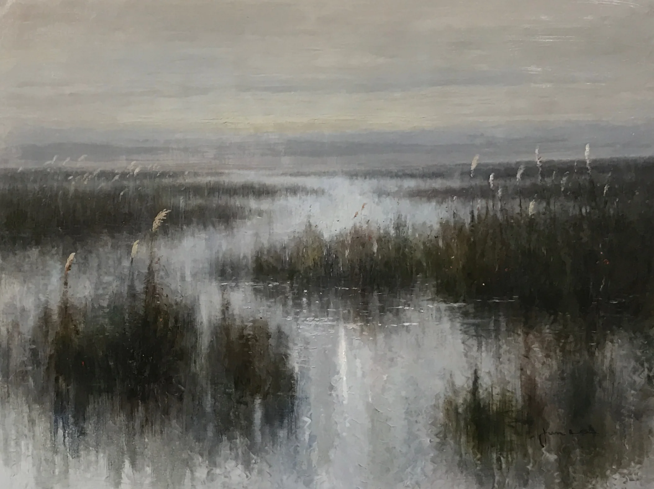"Misty Pond" 30x40"