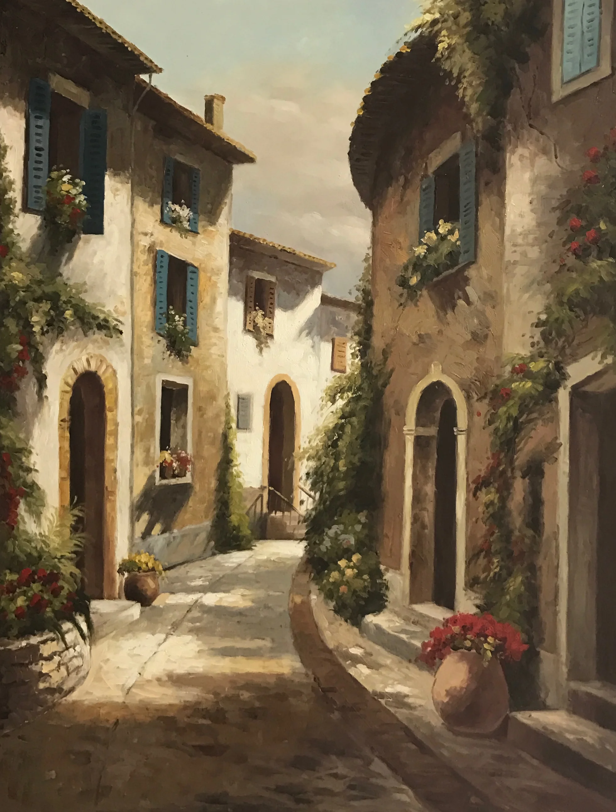 "Walk Through town" 36x48