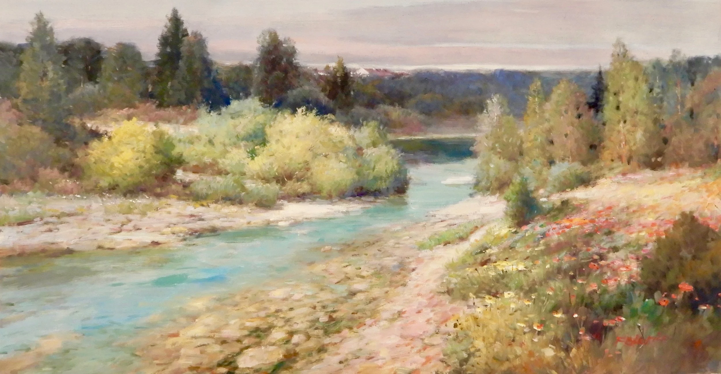 "Llano River" 24x48