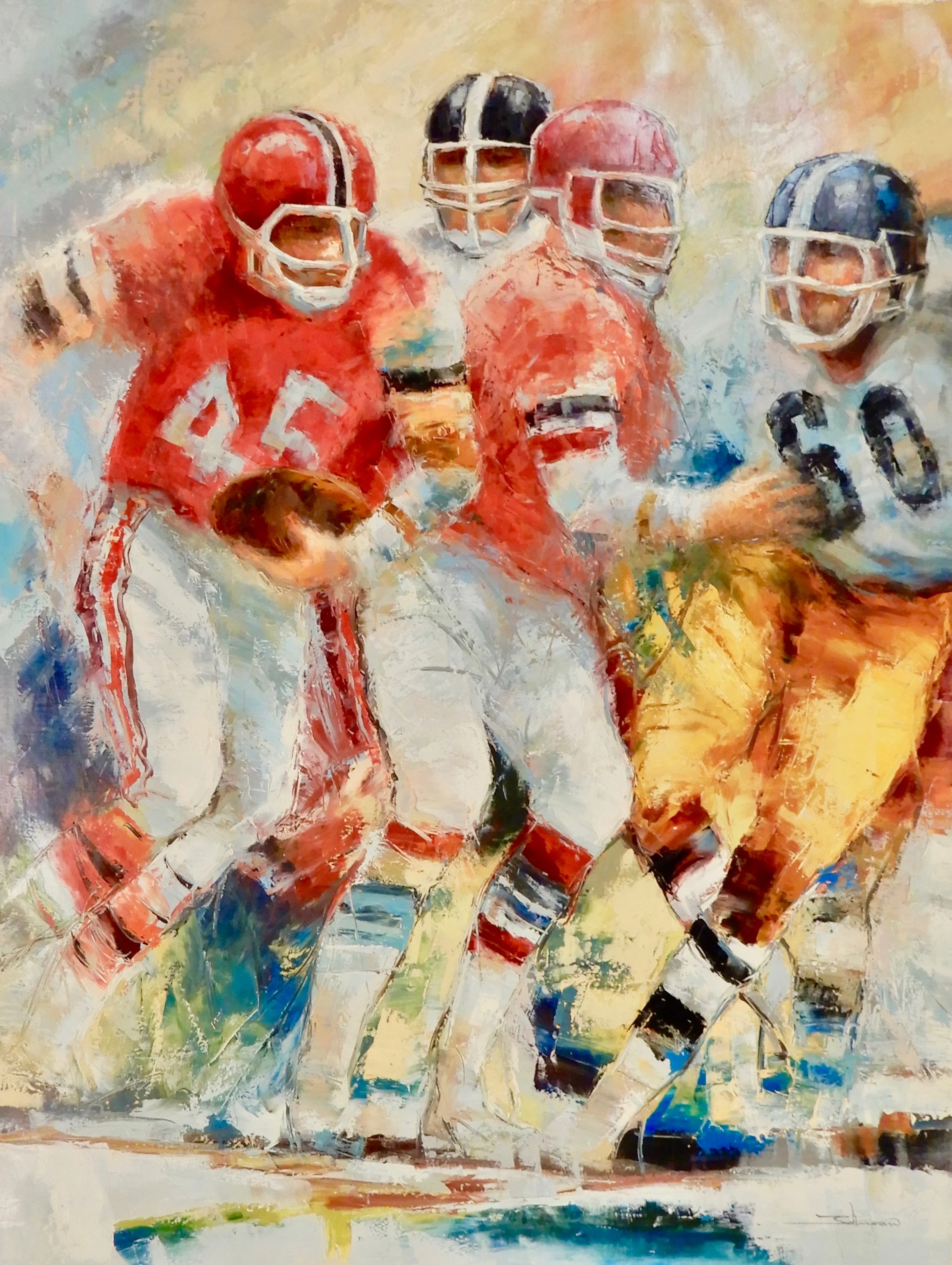 "Hard Knocks" 36x48