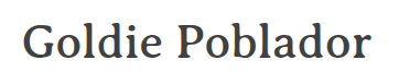 Goldie Poblador logo