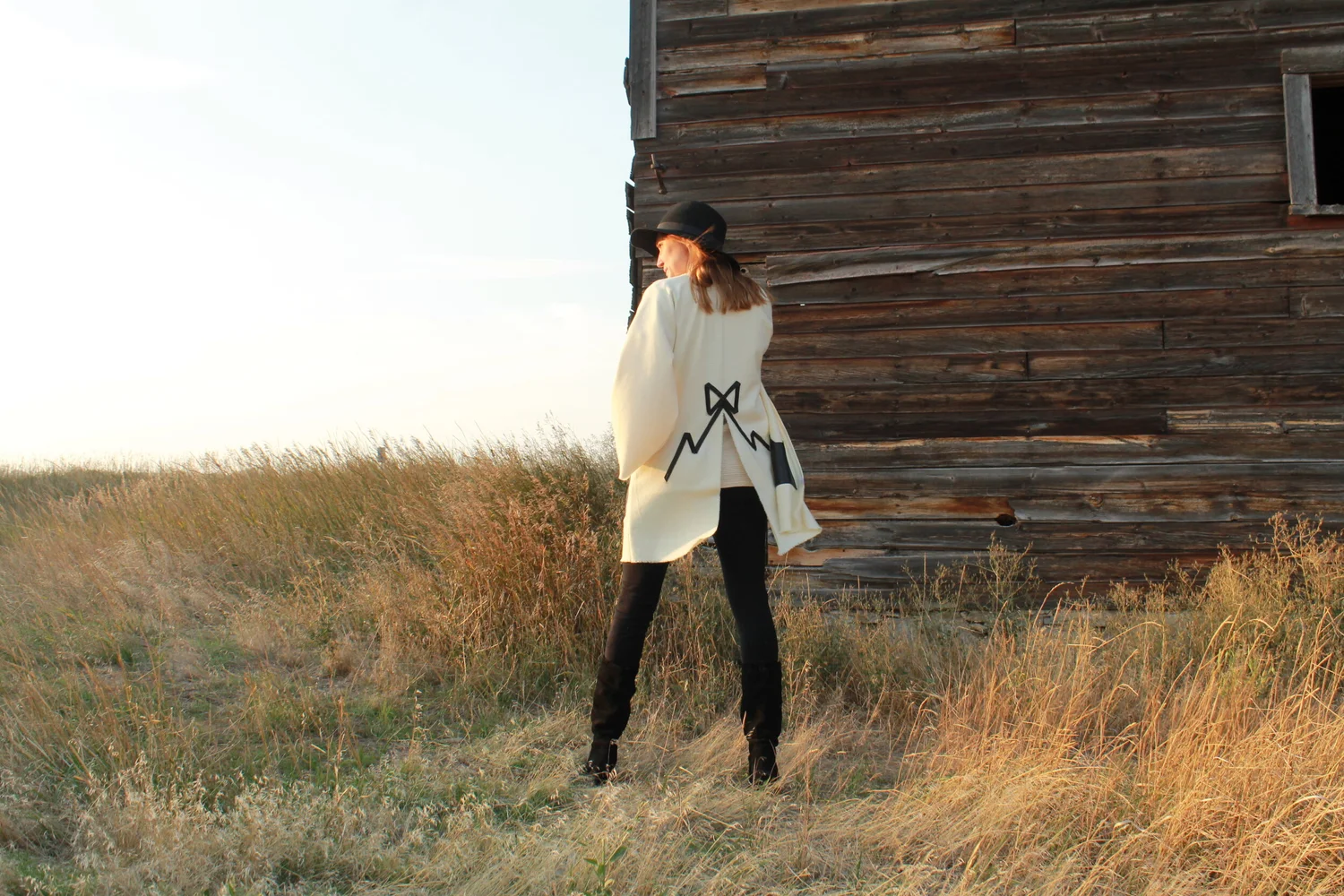 Carol Kimono Jacket in Black Tie — Beargrass Leather