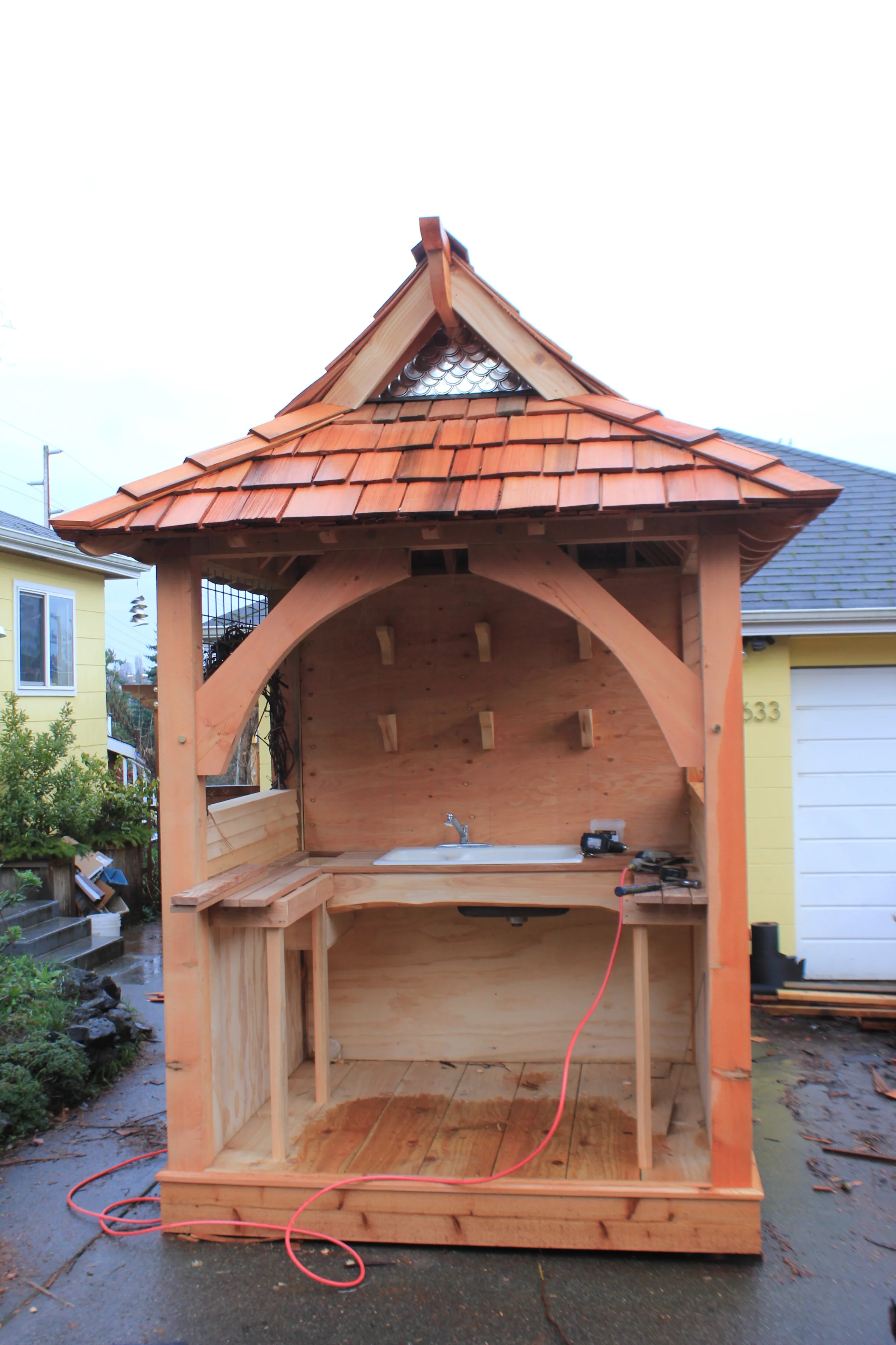 Progress on the Timber Frame Potting Studio