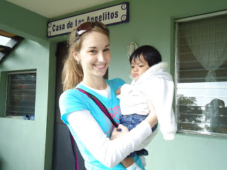 Serving the children at the Casa Bernabe orphanage...