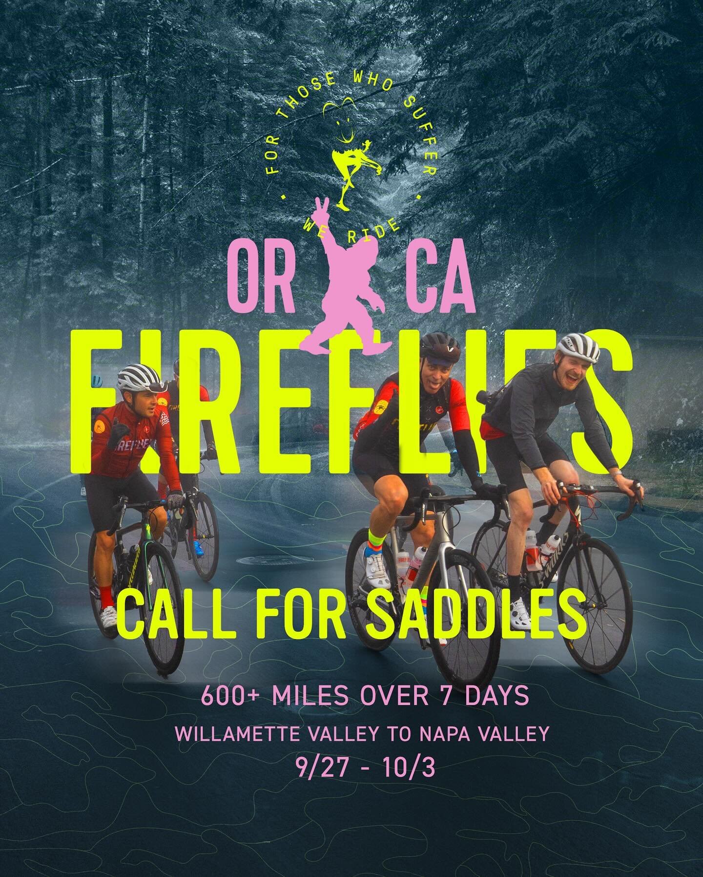 It&rsquo;s time&hellip; this years call to saddles for the West Coast Fireflies&rsquo;s tour is officially open. Our DS for this year is @billiams and with his amazing producer team and support staff are looking for riders who can raise money for @ci