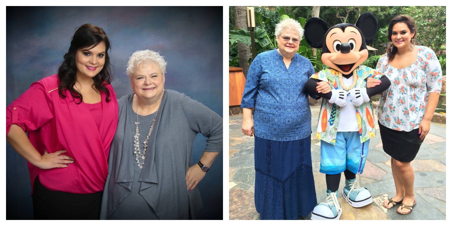 My dear mom Rita and Mickey Mouse. They are both lots of fun.